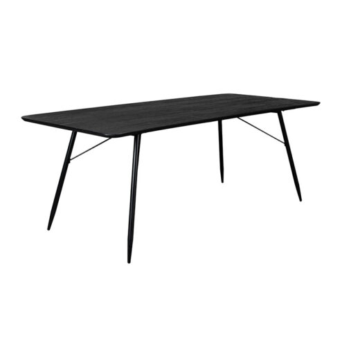 Dutchbone Eetkamertafel Roger 200x90cm zwart