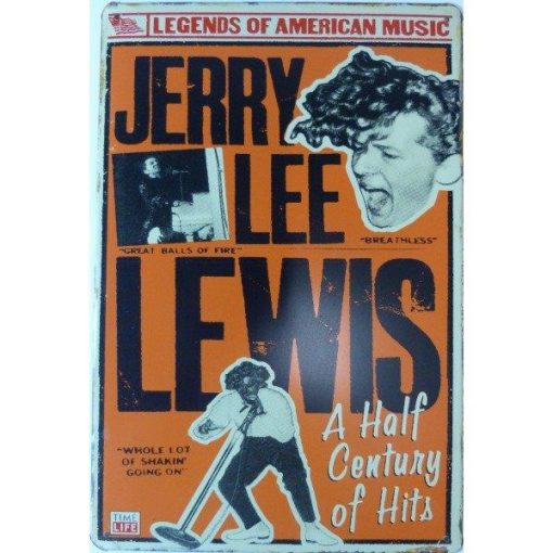Jerry Lee Lewis - metalen bord