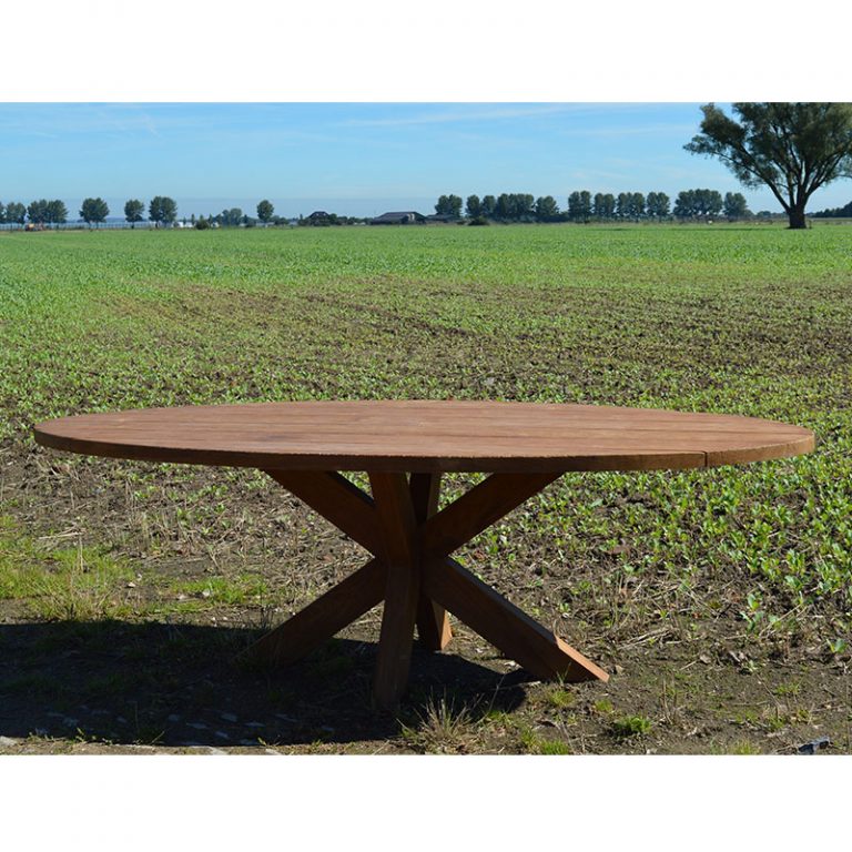 Tuintafel Ovaal Teak 240cm