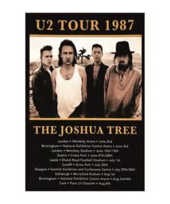 U2 tour 1987 - metalen bord