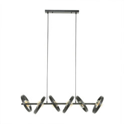 Octavia 6-lichts hanglamp industrieel