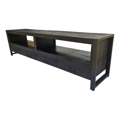 Odeon-tv-meubel-industrieel-zwart-220cm-1