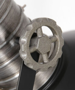 Sprocket vloerlamp industrieel zwart