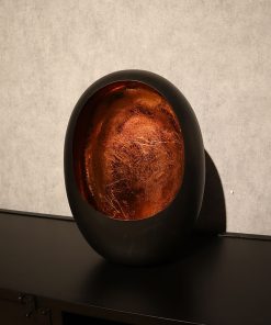 Kaarshouder Egg XL zwart koper