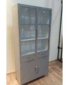 Figue vitrinekast 90cm grijs
