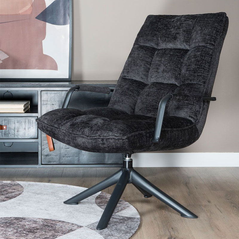 Fusion fauteuil met armleuning donker