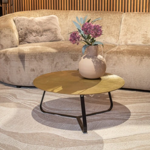 Riley salontafel aluminium ijzer 80cm