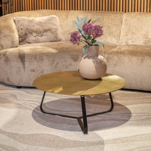 Riley salontafel aluminium ijzer 80cm