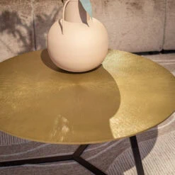 Riley salontafel aluminium ijzer 80cm