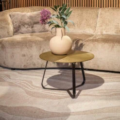 Riley bijzettafel aluminium ijzer 60cm