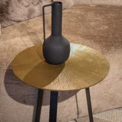 Riley bijzettafel aluminium ijzer 40cm