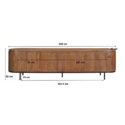 Noor tv-meubel 210cm naturel