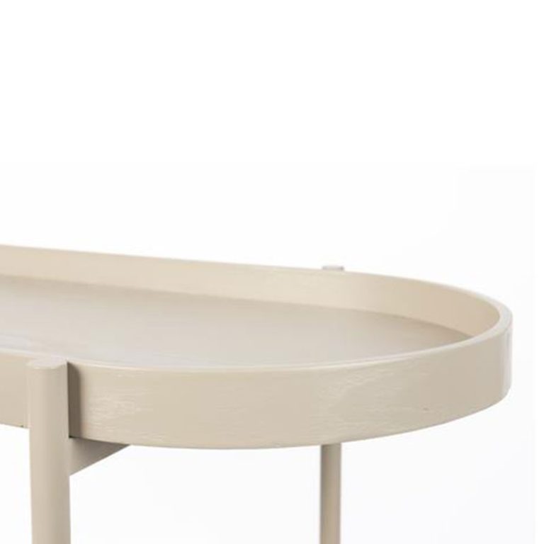 Asa houten bijzettafel beige - 31 cm