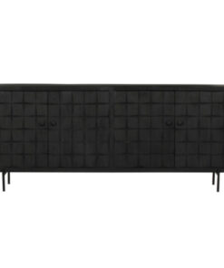 Cubical Black Dressoir zwart mangohout