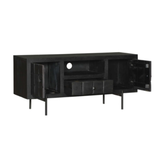 Cubical Black Tv meubel zwart mangohout 120