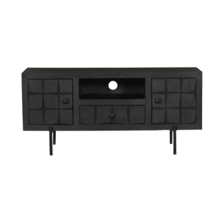 Cubical Black Tv meubel zwart mangohout 120