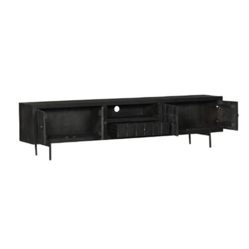 Cubical Black Tv meubel zwart mangohout