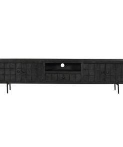 Cubical Black Tv meubel zwart mangohout