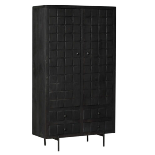 Cubical Black zwarte kast mangohout