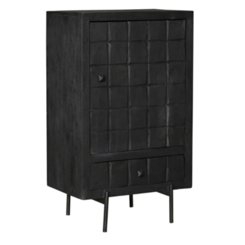 Cubical Black zwarte ladekast mangohout