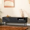 Morki tv meubel 150cm zwart acaciahout