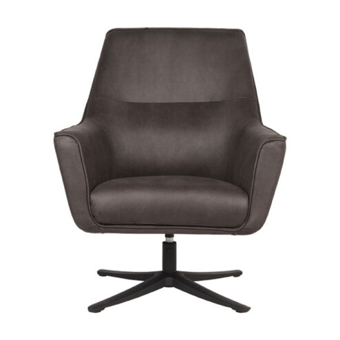 Porelli Draai fauteuil Antraciet Microvezel