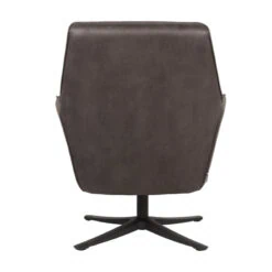 Porelli Draai fauteuil Antraciet Microvezel 3