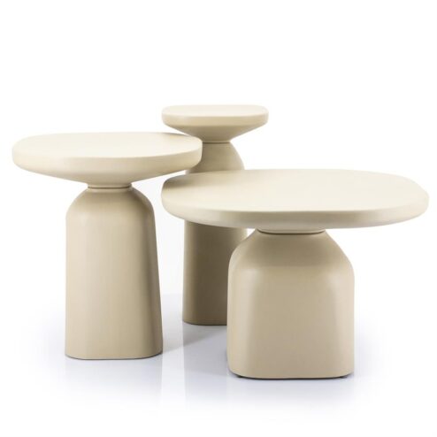 Bijzettafel Squand medium beige