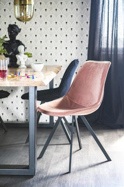 Eetkamerstoel Belle oud roze