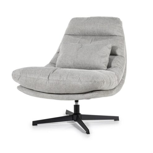 Fauteuil Cooper met kussen grijs Houston