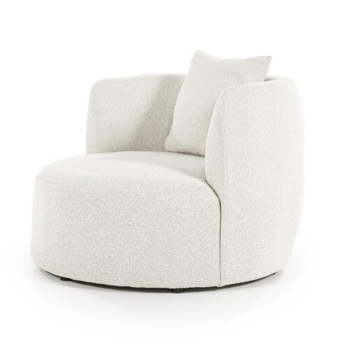 Fauteuil Louis met kussen beige spark