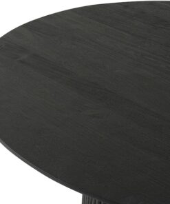 Eetkamertafel conrad acaciahout zwart  ø140