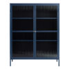 Gulltop vitrinekast blauw metaal 140cm-2.jpg