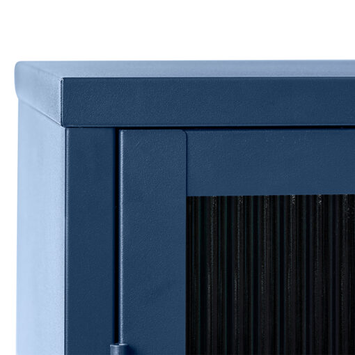 Gulltop vitrinekast blauw metaal 140cm-4.jpg