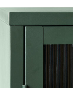 Gulltop vitrinekast groen metaal 140cm-4.jpg