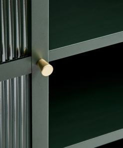 Gulltop vitrinekast groen metaal 140cm-5.jpg