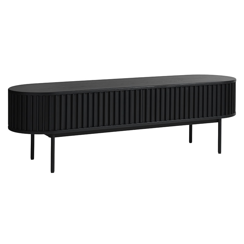 Skraut Home - Tv-meubel, Led, 310x37x50 Cm, Eiken En Zwart