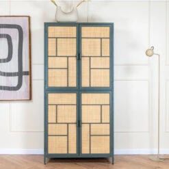 DPX Furniture Ayane kabinet 4 deurs olive 90cm