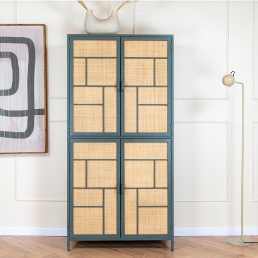 DPX Furniture Ayane kabinet 4 deurs olive 90cm