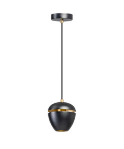 ETH Claire 1-lichts hanglamp zwart/goud