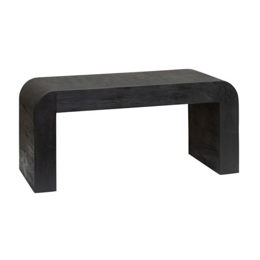 Ossana stool mango wood - sandblast black -  100x40x45