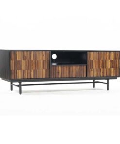 Dimaro TV meubel 2 deurs met 1 lade zwart 145cm