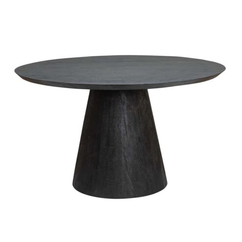 Eettafel Carlito rond zwart 150cm