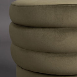 Aditi Poef Velvet Groen 40cm