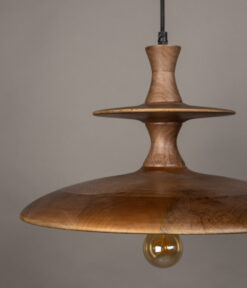 Cath 1-lichts Hanglamp Large Walnoot