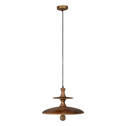 Cath 1-lichts Hanglamp Large Walnoot