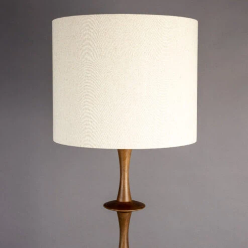 Cath 1-lichts Vloerlamp Walnoot