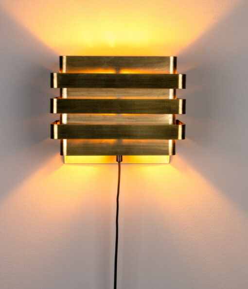 Dumont 1-lichts Wandlamp Goud