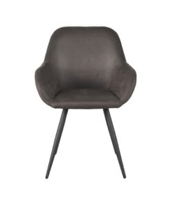 Eetkamerstoel Bender Antraciet Micro Suede
