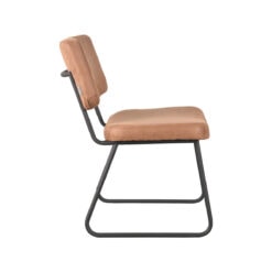 Eetkamerstoel Hannah Cognac Micro Suede